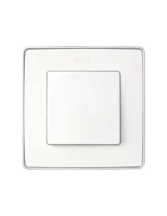 Tecla ancha lisa blanca simon 82010-30 2