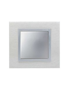 Tecla ancha lisa aluminio simon 82010-33 2