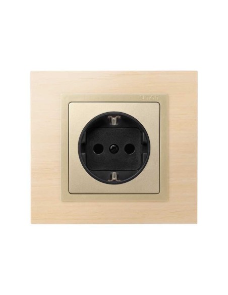 Tapa Para Enchufe Schuko Cava Simon 82