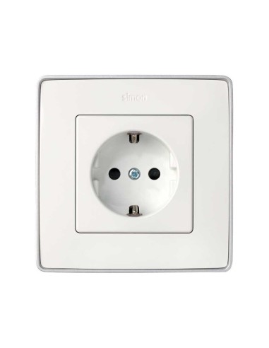 Tapa Para Enchufe Schuko Blanca Simon 82