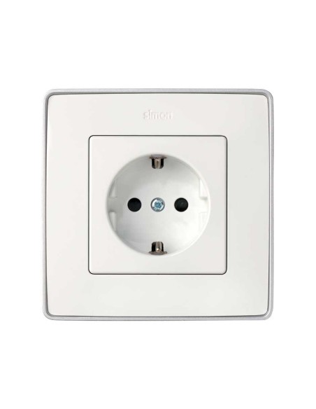 Tapa Para Enchufe Schuko Blanca Simon 82