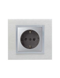 Tapa Para Enchufe Schuko Aluminio Simon 82 2