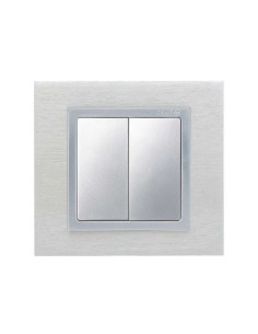 2 teclas medias aluminio simon 82026-33 2