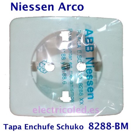 Tapa Enchufe Schuko MARFIL Niessen ARCO