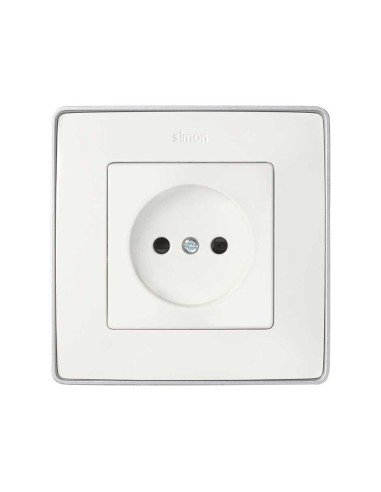 Tapa de Enchufe Bipolar Blanca Simon 82