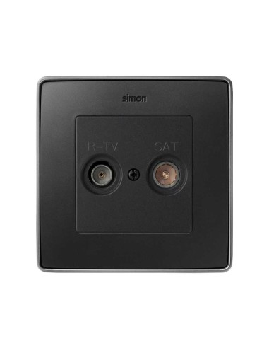 Tapa Toma R-TV+SAT Grafito Simon 82