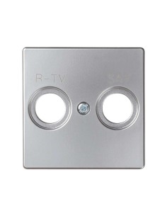 Tapa Toma R-TV+SAT Aluminio Simon 82