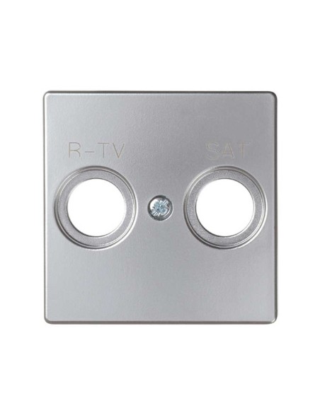 Tapa Toma R-TV+SAT Aluminio Simon 82