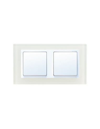 Marco 2 elementos CRISTAL BLANCO Simon 82 Nature