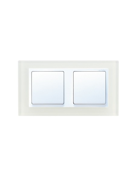 Marco 2 elementos CRISTAL BLANCO Simon 82 Nature