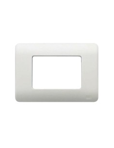 Placa Caja Americana 3 Elementos Estrechos Blanca BJC Sol Teide