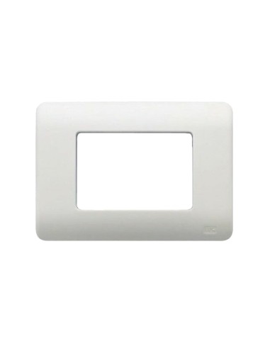 Placa Caja Americana 3 Elementos Estrechos Blanca BJC Sol Teide