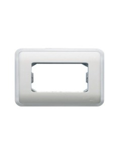 Placa para 4 elementos estrecho o 2 anchos adaptable a cajas de la serie Estrella