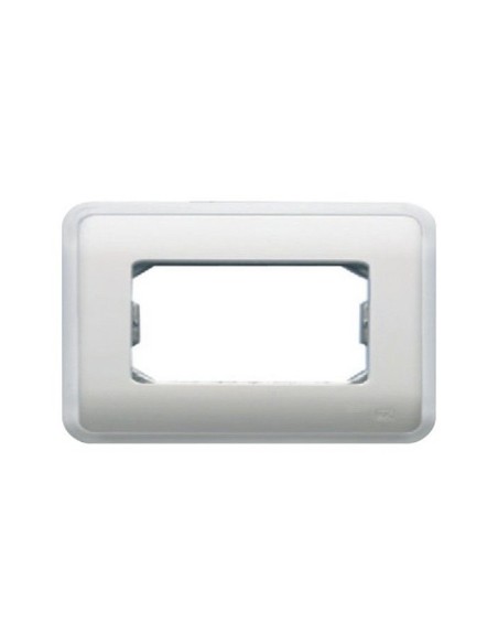 Placa para 4 elementos estrecho o 2 anchos adaptable a cajas de la serie Estrella