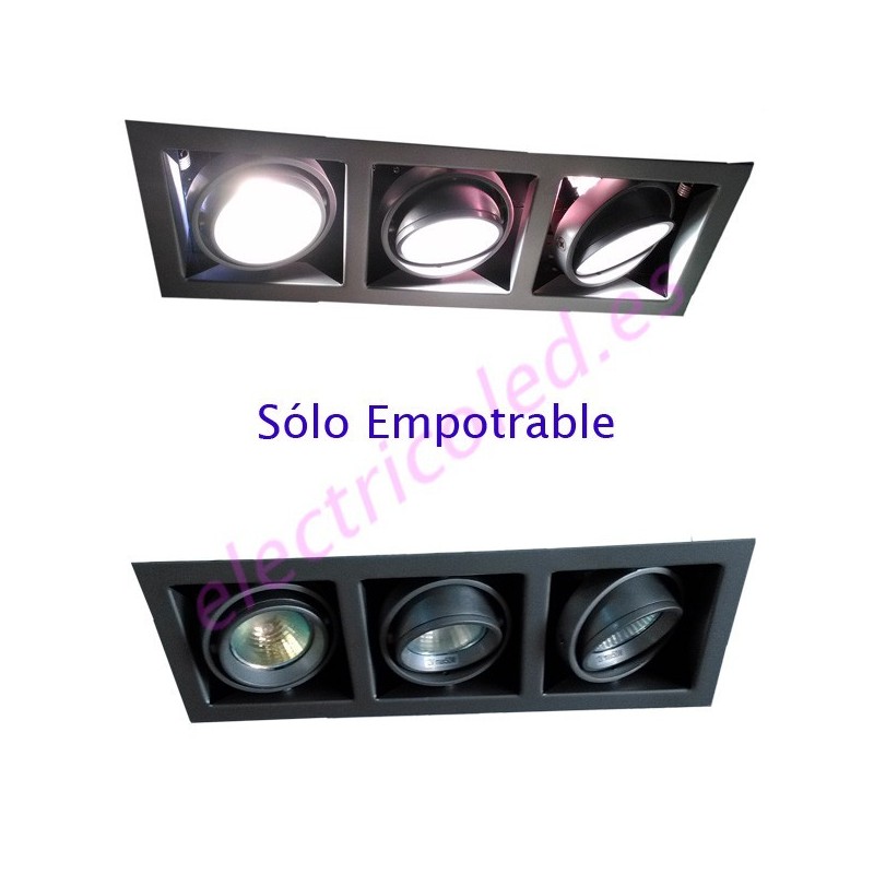 Empotrable Modular "3 módulos"