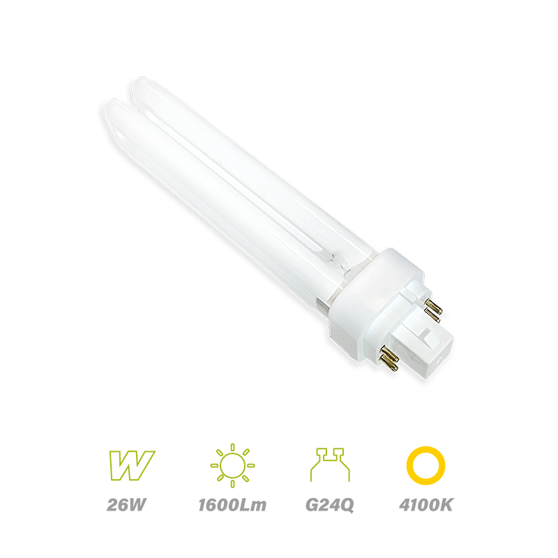 Bombilla B.C. PLC 26w 4P 4100K