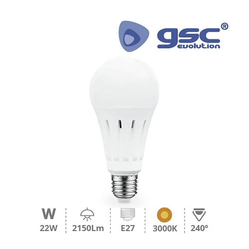 Bombilla LED E27 22w 3000K