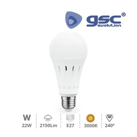 Bombilla LED E27 22w 3000K
