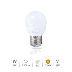 Lámpara LED 12v E27 4w 2700K