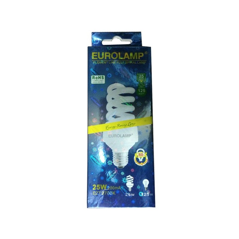 Bombilla Bajo Consumo ESPIRAL 25w E27 2700K