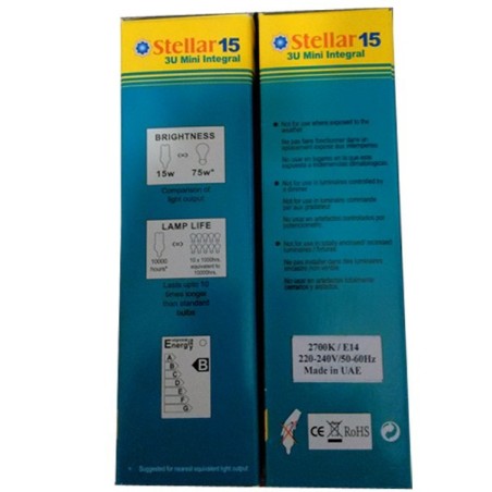 Bombilla Bajo Consumo 15W E14