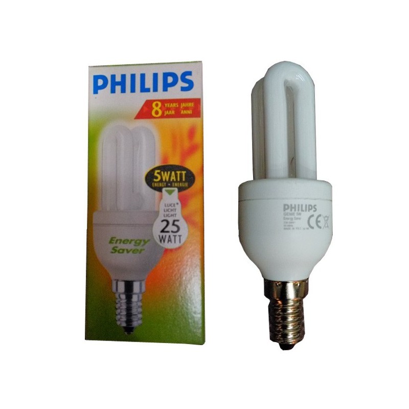Bombilla Bajo Consumo 5w E14 LUZ CÁLIDA
