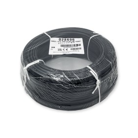 R.100mts Cable eléctrico plano 2x0.75 NEGRO