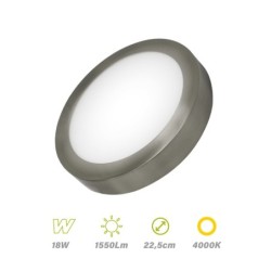 DownLight Led LUNA Satín 18w 4000K