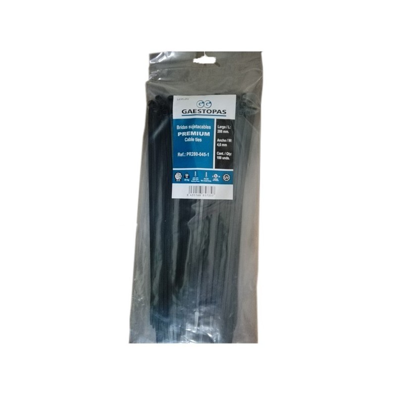 Bridas Negras de Nylon Gaestopas