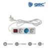 Base 3 Schuko con Interruptor y Cable