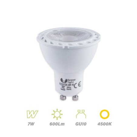 Bombilla Led GU10 COB 7w 4500K
